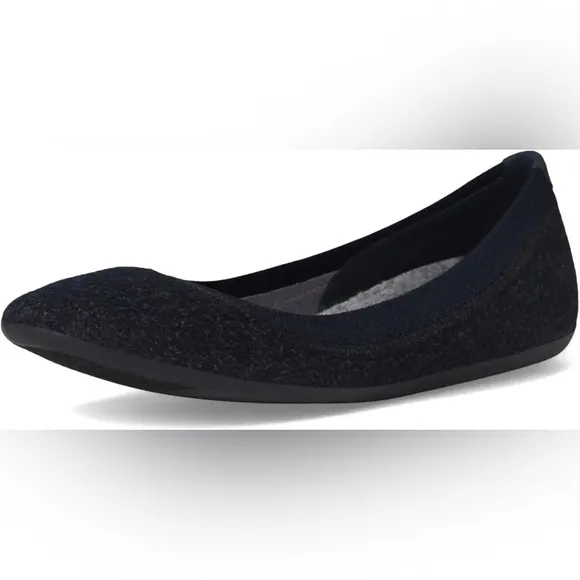 Allbirds Wool Breezers Ballet Flats Shoes Women’s 9 Heathered Black Like New