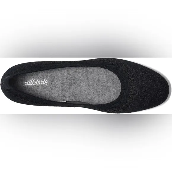 Allbirds Wool Breezers Ballet Flats Shoes Women’s 9 Heathered Black Like New
