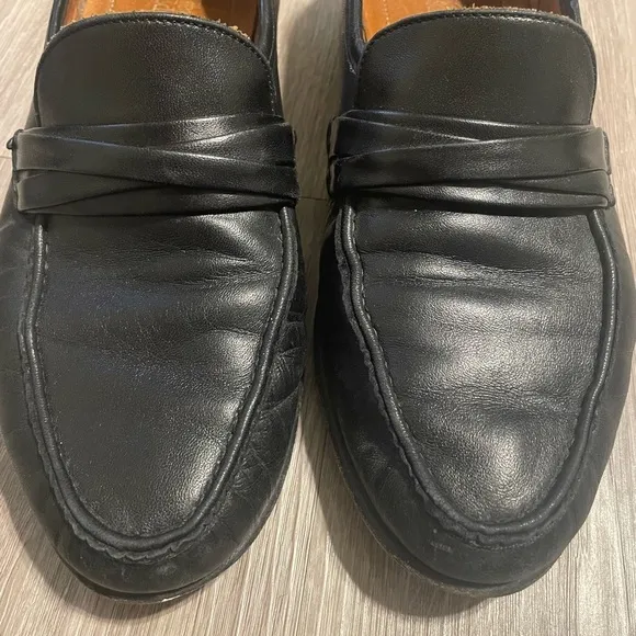 Allen Edmond Men’s Bergamo Loafers Size 9.5 Black Leather Classic Preppy Formal