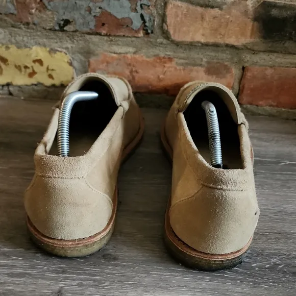 Allen Edmonds Mens Tan Loafers Suede Slip-On Shoes Size 12D