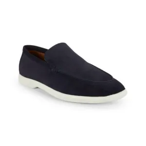 ALLEN EDMONDS Payton Suede Loafers in Sea