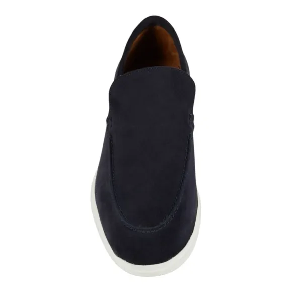 ALLEN EDMONDS Payton Suede Loafers in Sea