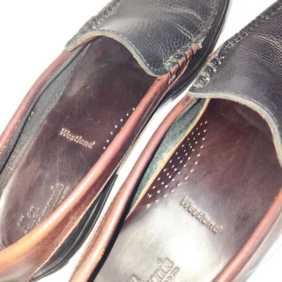 Allen Edmonds Westland Mens Size 9.5D Brown Leather Casual Loafers 105527 USA