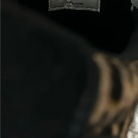 Amiri Leopard Print Sneakers with Stars