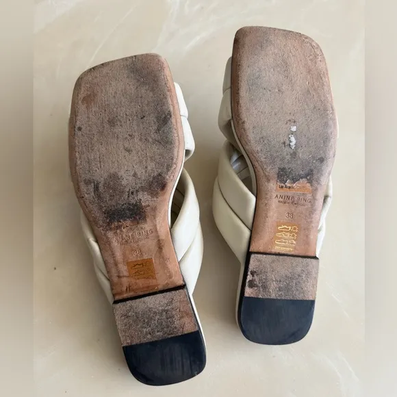 Anine Bing Eve sandals in ivory