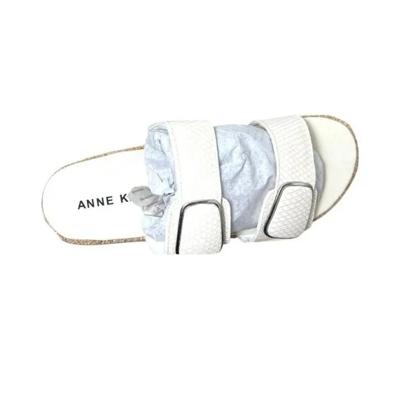 Anne Klein Womens White Open Toe Espadrille Platform Wedge Sandals Sz 10 NIB