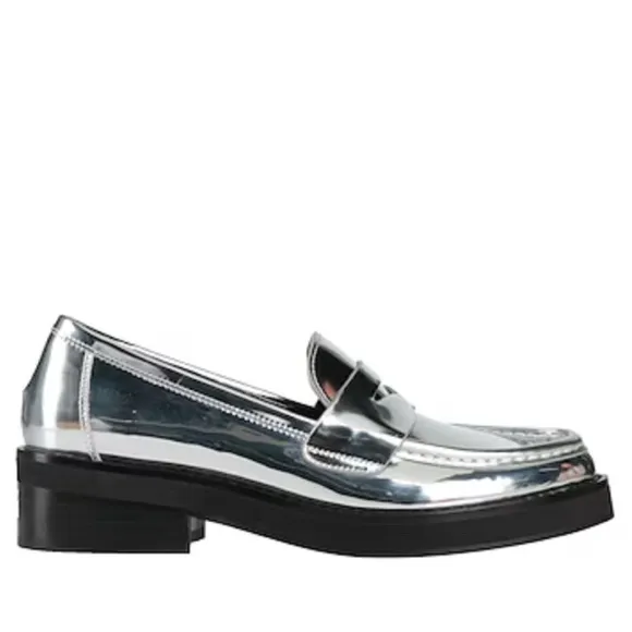 Anthropologie Bibi Lou Jaya Metallic Loafers NWT