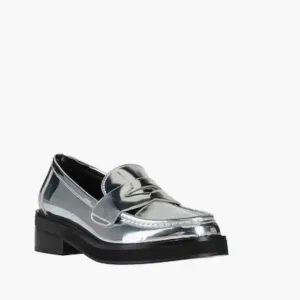Anthropologie Bibi Lou Jaya Metallic Loafers NWT