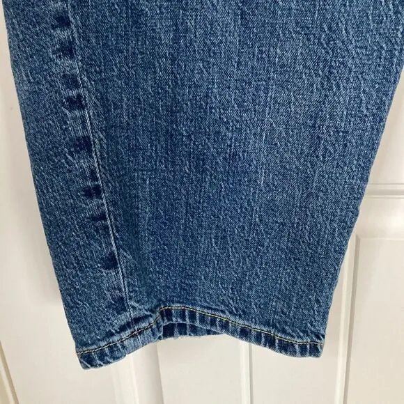 Anthropologie Pilcro Womens The Borrowed Boyfriend Jeans Size 18 W Plus Med Wash
