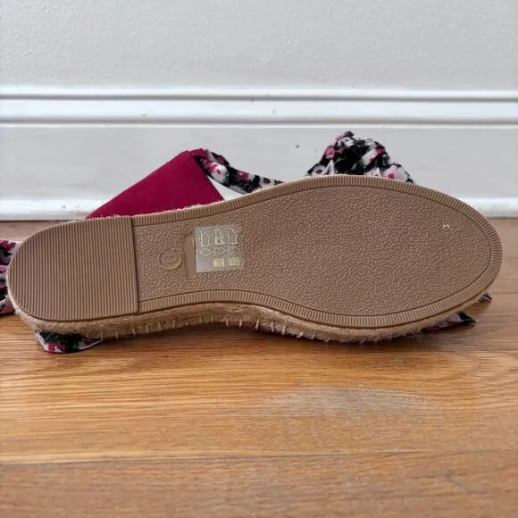 Anthropologie Vivienne Scarf Suede Espadrilles