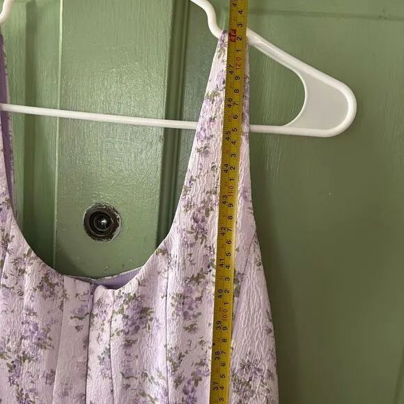 Anthropologie Hyacinth house Essie lavender jacquard dress nwt