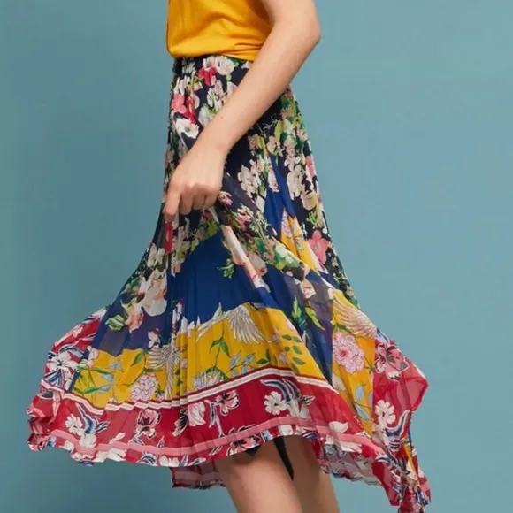 Anthropology Leora Floral Skirt