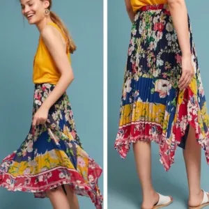 Anthropology Leora Floral Skirt