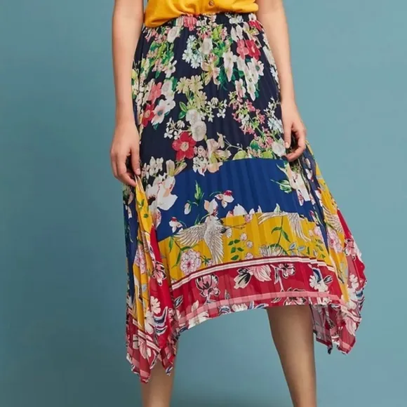 Anthropology Leora Floral Skirt