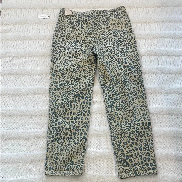 Anthropology Pilcro the wanderer relaxed animal Print Pants women’s size 29 nwts