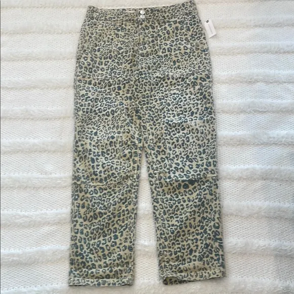 Anthropology Pilcro the wanderer relaxed animal Print Pants women’s size 29 nwts