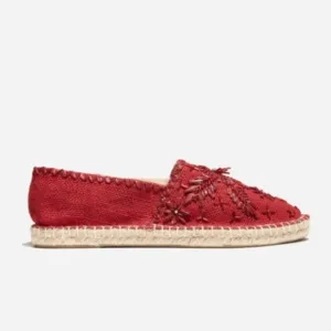 Antik Batik x Johnny Was Tori Floral Embroidered Beaded Espadrilles