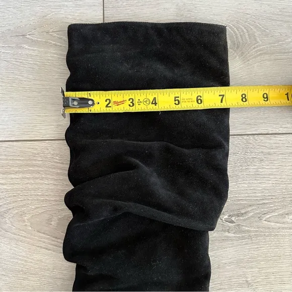 Aquatalia Black Suede Slouch Boots Women's 8