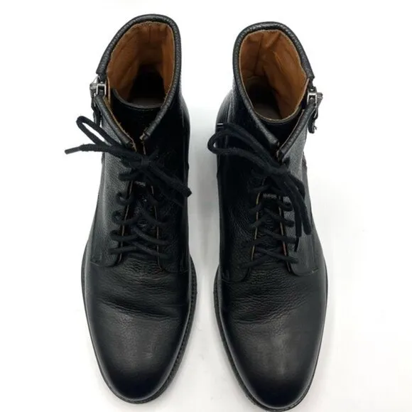 Aquatalia Vladimir Leather Ankle Boots Black Men’s Size 8