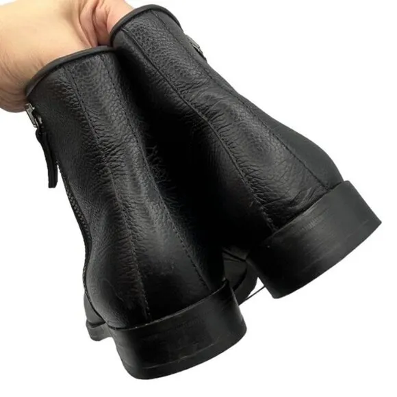 Aquatalia Vladimir Leather Ankle Boots Black Men’s Size 8