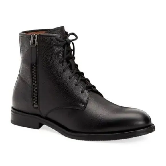 Aquatalia Vladimir Leather Ankle Boots Black Men’s Size 8