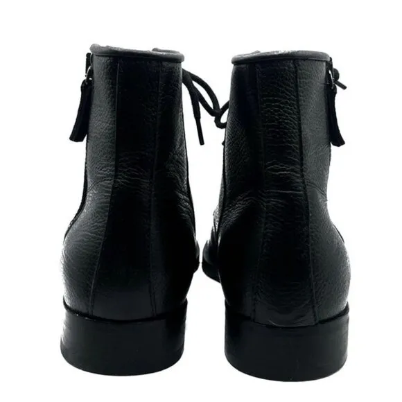 Aquatalia Vladimir Leather Ankle Boots Black Men’s Size 8