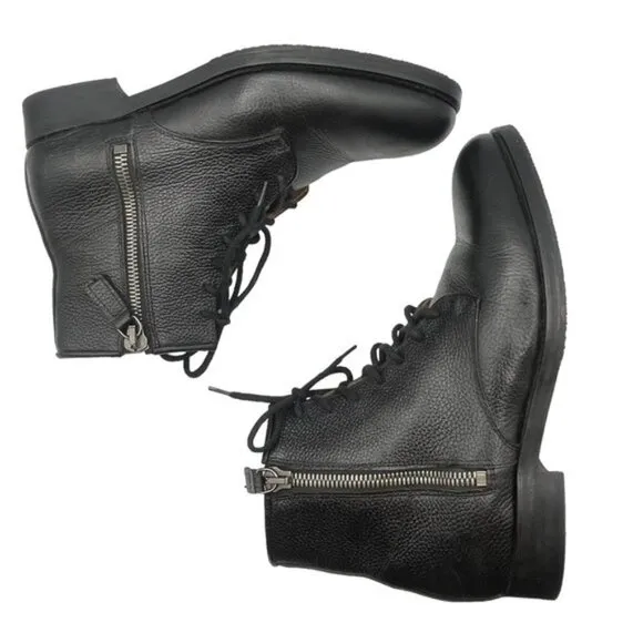 Aquatalia Vladimir Leather Ankle Boots Black Men’s Size 8
