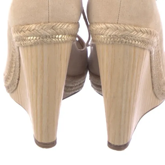 Aquazzura Beige Wedge Sandals Size 42 Size 11 Aquazzura Espadrilles