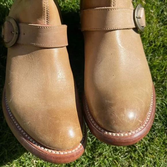 Ariat Alta Tan 3 Buckle Leather Riding Boots NWT Size 6.5