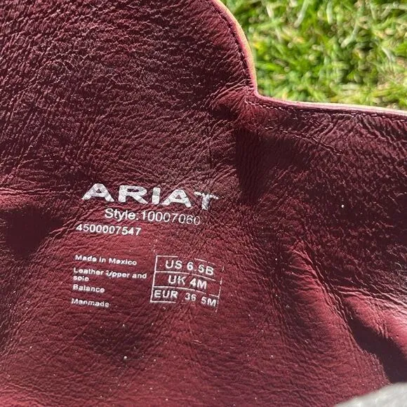 Ariat Alta Tan 3 Buckle Leather Riding Boots NWT Size 6.5