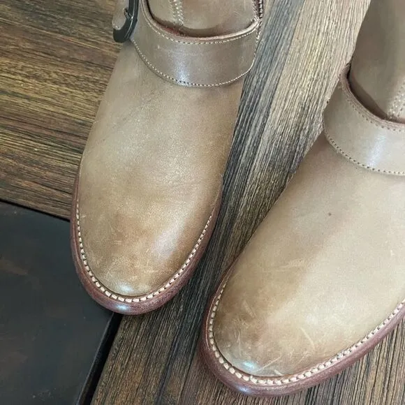 Ariat Alta Tan 3 Buckle Leather Riding Boots NWT Size 6.5
