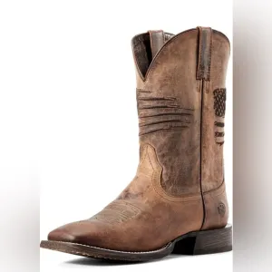 Ariat Men's Cowboy Boot Circuit Patriot Size 8- GUC