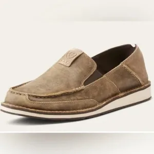 Ariat Tan Slip-On Loafers with Suede Finish