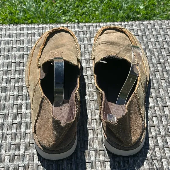 Ariat Tan Slip-On Loafers with Suede Finish