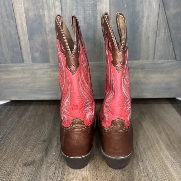 Ariat Women's Legend Boots 15875 Western Cowgirl Leather Red Brown Size 8.5