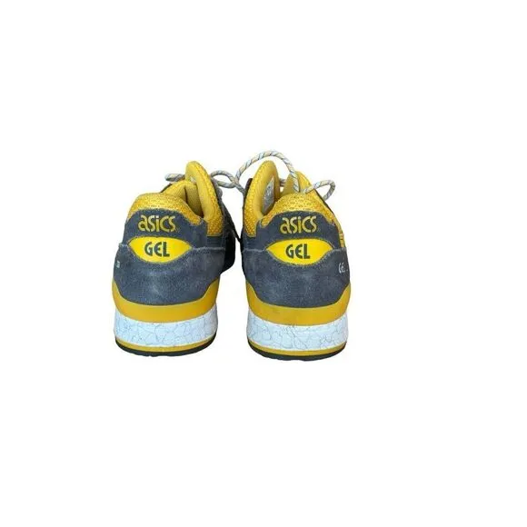 Asics Mens Grey Gold Fusion Lace Up Gel Lyte 3 Sneakers Athletic Shoes Size 10