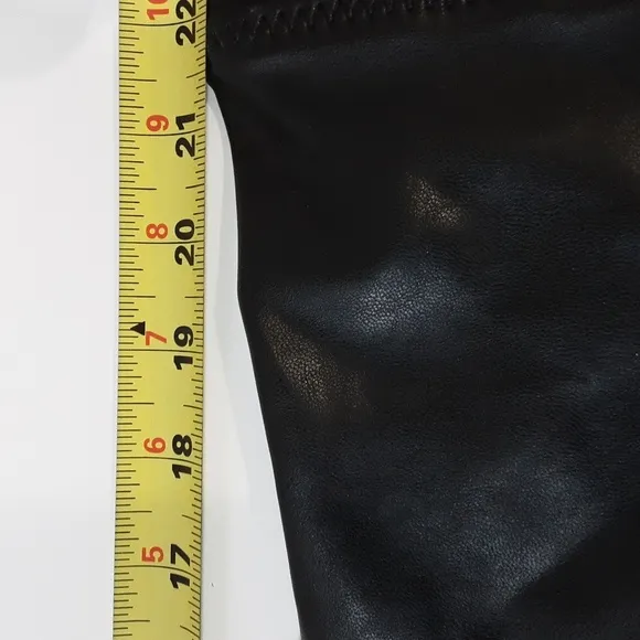 Azalea Wang Eureva Over-The-Knee Boot women 6 vegan leather black retro Y2K