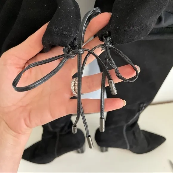 B Brian Atwood Synthetic Marney Caged Heel Over-the-knee Boots sz 10