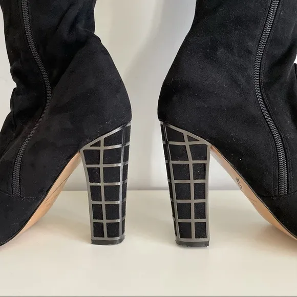 B Brian Atwood Synthetic Marney Caged Heel Over-the-knee Boots sz 10