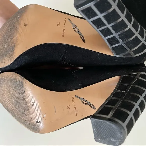 B Brian Atwood Synthetic Marney Caged Heel Over-the-knee Boots sz 10