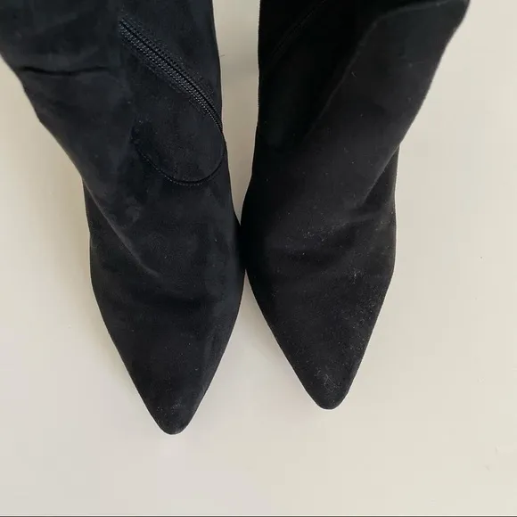 B Brian Atwood Synthetic Marney Caged Heel Over-the-knee Boots sz 10