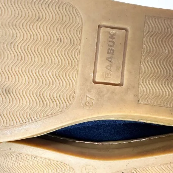 Baabuk for Alex Mill Wool Sneakers Navy Urban Wooler Sz EU 37 / US 6.5 Gum Sole