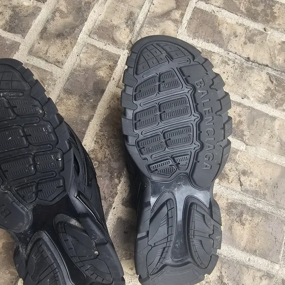 Balenciaga Black Quilted Sandals Size 11
