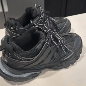 Balenciaga Black Sneakers with Chunky Sole and Durable Design