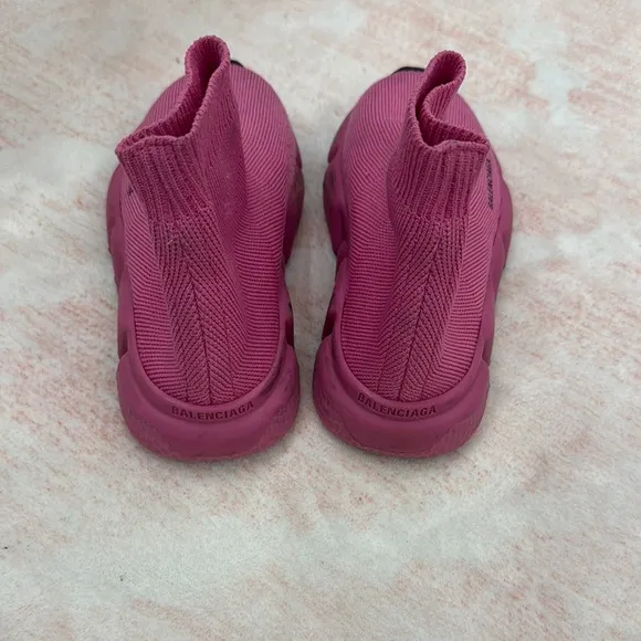 Balenciaga Fuchsia Knit Sneakers