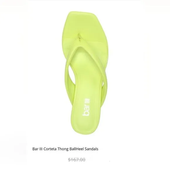 BAR III Corteta Thong Ball-Heel Sandals