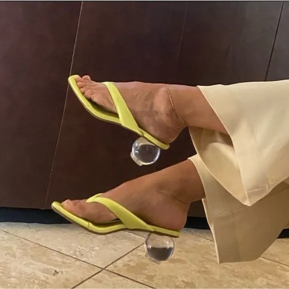 BAR III Corteta Thong Ball-Heel Sandals