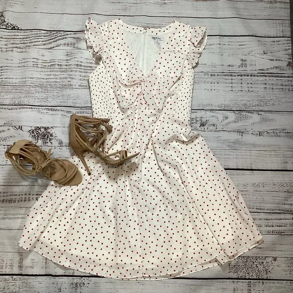 Bar III White Polka Dot Dress NWOT Size XL