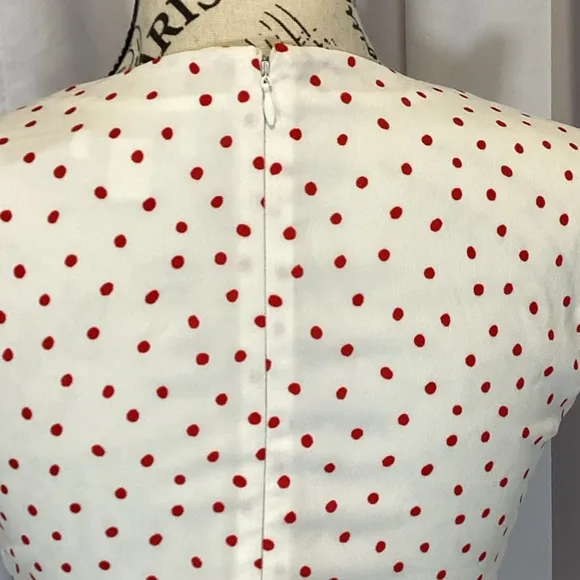 Bar III White Polka Dot Dress NWOT Size XL