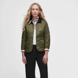 Barbour Deveron Quilted Jacket in Olive MSRP$260 British Luxury Heritage